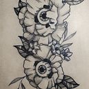 My project in Botanical Tattoo with Pointillism course. Een project van  Tatoeageontwerp, Traditionele illustratie y  Botanische illustratie van kittyameliaharvey - 23.07.2021