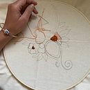 Embroidery statement necklace project  . Design de bijuterii de madebyjenny - 07.23.2021