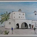 Mi Proyecto del curso: Cuaderno de viaje en acuarela. Un proyecto de Ilustración tradicional, Pintura a la acuarela, Ilustración arquitectónica y Sketchbook de Pedro j Quiñones carrera - 24.07.2021
