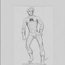 Mi Proyecto del curso: Ilustración para cómics: anatomía de un superhéroe. Projekt z dziedziny Trad, c, jna ilustracja, Projektowanie postaci, Komiks, R, sunek ołówkiem, R i sunek anatomiczn użytkownika Ricardo Galindo - 15.07.2021