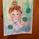 My project in Expressive Watercolor Portraits course. Een project van Traditionele illustratie,  Beeldende kunst, Schilderij, Aquarelschilderen y  Portrettekening van mariafontana - 26.07.2021