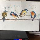 My project in Artistic Watercolor Techniques for Illustrating Birds course. Un progetto di Illustrazione tradizionale, Pittura ad acquerello, Disegno realistico e Illustrazione naturalistica di Laurel Janson - 26.07.2021