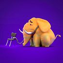 Elephant Ein Projekt aus dem Bereich 3D, Design von 3-D-Figuren und 3-D-Modellierung von Fabricio Marques - 26.07.2021