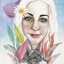 Nocas. Ilustração tradicional, Artes plásticas, Pintura, Desenho, Pintura em aquarela, Desenho de retrato, e Desenho artístico projeto de Flávia Leitão - 26.07.2021