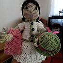 Meu projeto do curso: Amigurumi: design de roupa, cabelo e acessórios. Un proyecto de Artesanía, Diseño de juguetes, Tejido y Crochet de Celeste Silva - 27.07.2021
