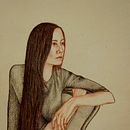 Retratos femeninos. Un proyecto de Ilustración tradicional, Bellas Artes y Dibujo a lápiz de Natalia Bustos - 27.07.2021