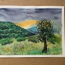 My project in Natural Landscapes in Watercolor course. Een project van  Beeldende kunst, Schilderij y Aquarelschilderen van Pavel Rudnev - 27.07.2021