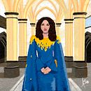 Mi Proyecto del curso: Retratos pictóricos con técnicas digitales. Ilustração digital, Desenho de retrato, e Pintura digital projeto de Alicia Cortés - 28.07.2021