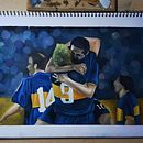 GOL DE BOCA . Design, Painting, Oil Painting, Acr, lic Painting, and Fine Arts project by Lucia Vazquez - 07.28.2021