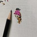 Mi Proyecto del curso: Bordado en miniatura: crea joyas textiles. Bordado, e Design de joias projeto de nbravoo - 30.07.2021