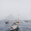 Navegando en Titan: Ilustración fantástica 3D con Blender. Een project van 3D, Digitale illustratie y  3D-ontwerp van unocastillo_1 - 29.07.2021