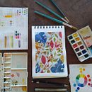 Meu projeto do curso: Cores na aquarela: descubra sua personalidade cromática. Un proyecto de Ilustración tradicional, Bellas Artes, Pintura, Pintura a la acuarela y Teoría del color de Yanna Lima - 02.08.2021