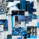 Blue monochromatic. Un proyecto de Collage y Diseño de Katheryn E. L. - 02.08.2021