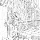 In the alley . Ilustrație digitală de Matia - 08.02.2021