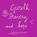"There's bravery in growth" . Een project van Traditionele illustratie, Ontwerp van personages, Karakteranimatie, 2D-animatie, Digitale illustratie y Digitale tekening van Laura Licia Neri - 03.08.2021