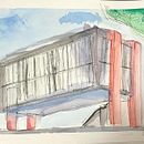 Projeto final: MASP, São Paulo . Un proyecto de Bocetado, Dibujo, Pintura a la acuarela, Ilustración arquitectónica, Sketchbook, Ilustración con tinta e Ilustración tradicional de melissalumi_ks - 02.08.2021