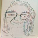 Selfportrait in 3 minute from course Gary Basement/ first task. Projekt z dziedziny Trad, c i jna ilustracja użytkownika Maria Dykina - 01.08.2021