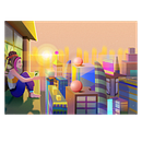 Meu projeto do curso: Ilustração vetorial com efeitos de luz. Ilustração tradicional, Ilustração vetorial, Ilustração digital, e Design digital projeto de Jéssica Paiva - 03.08.2021