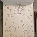 The Young Magical Girl guarding the top the moon. Un projet de Esquisse  de Anthony Centeno - 02.08.2021