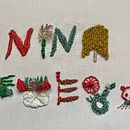 My project in Introduction to Raised Embroidery course. Embroider project by Carmen Porras - 08.04.2021