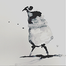 Ink Bird - exploring ink and water. Projekt z dziedziny  R, sunek art, st i czn użytkownika Tara Simpson - 04.08.2021