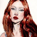 My project in Artistic Portrait with Watercolors course. Un projet de Beaux Arts, Peinture, Aquarelle , et Dessin de portrait de Hajnalka Minaei - 05.06.2021