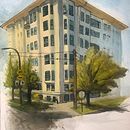 My project in Architectural Sketching with Watercolor and Ink course. Un proyecto de Bocetado, Dibujo, Pintura a la acuarela, Ilustración arquitectónica, Sketchbook e Ilustración con tinta de Sab Kay - 01.08.2021