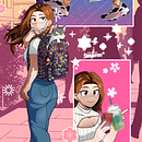Mi Proyecto del curso: Ilustración digital con influencia manga. Projekt z dziedziny Trad, c, jna ilustracja, Komiks, Ilustracja c, frowa, Stor, telling, Narracja i Manga użytkownika Guadalupe Salas Mancha - 04.08.2021