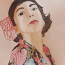 Mujer flamenca. Traditional illustration, Fine Arts, Painting, Drawing, Watercolor Painting, Portrait Drawing, and Artistic Drawing project by Susi Di - 08.05.2021