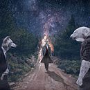 Reunión en el bosque. Projekt z dziedziny Fotografia, Retuszowanie fotografii, Fotografia art, st, czna,  Kompoz, cja w fotografii, Fotomontaż, Trad, c i jna ilustracja użytkownika Roberto Garcia - 06.08.2021