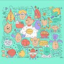 My project in Doodle-Style Vector Illustration course. Un progetto di Illustrazione tradizionale, Illustrazione digitale e Illustrazione vettoriale di hans_stavleu - 06.08.2021