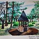 My project in Watercolor Travel Journal course. Projekt z dziedziny Tradycyjna ilustracja, Malowanie akwarelą,  Rysunek architektoniczny i Sketchbook użytkownika Maria Farooq - 04.08.2021