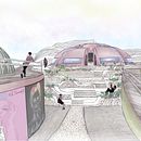 CENTRO PARA EL DESARROLLO DE LA EQUIDAD DE GENERO: Representación gráfica de proyectos arquitectónicos. Een project van Architectuur, Grafisch ontwerp, Interactief ontwerp, Interieurontwerp, L, scaping, Collage, Digitale architectuur y  Architecturale illustratie van Stephani Ruiz Olivera - 08.06.2021