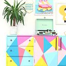 Geometric Sideboard . Un proyecto de Upc, cling, Diseño, creación de muebles					 y DIY de Joanne Condon - 09.08.2021