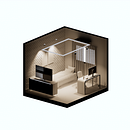 Render Quarto de Solteiro. Een project van Architectuur, Interactief ontwerp e Interieurontwerp van Henrique Vitor - 03.08.2021