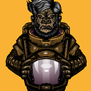 Monkey Explorer - Vector Illustration Ein Projekt aus dem Bereich Traditionelle Illustration, Vektorillustration und Digitale Illustration von Mark J. Batoon - 10.08.2021