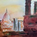 Aquarell- und Tuschemalerei. Un proyecto de Pintura, Bocetado, Creatividad, Pintura a la acuarela, Ilustración infantil, Instagram, Creatividad con niños, Sketchbook e Ilustración con tinta de Bernd Lehrack - 10.08.2021