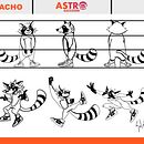 CREACIÓN DE PERSONAJE PARA MARCA ASTRO RACCOON. Traditional illustration project by Salvattore Constantino - 08.10.2021
