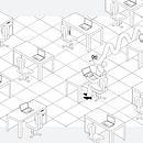 Isometric Spooky Office . Un proyecto de Ilustración vectorial e Ilustración tradicional de Mary Mahling Carns - 07.07.2021