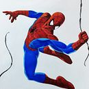 Spider-Man . Projekt z dziedziny Trad, c, jna ilustracja, Projektowanie postaci,  Malarstwo, Komiks, Malarstwo akr i lowe użytkownika zenman_pt - 10.08.2021