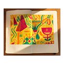  "A Walk Through Nature And Imagination" Notebook. Un progetto di Design, Illustrazione tradizionale, Belle arti, Pittura, Creatività, Creatività con i bambini e Sketchbook di Anna - 11.08.2021