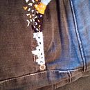 Mi Proyecto del curso: Bordado: reparación de prendas. Bordare un pantalón antiguo. . Un projet de Broderie, Couture, DIY, Upc , et cling de Erika GUTIERREZ WAGNER - 11.08.2021