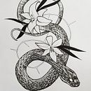 Blackwork_ @quinktero_. Traditional illustration, Digital Illustration, and Tattoo Design project by miguel angel quintero - 08.11.2021