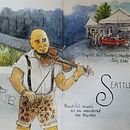My project in Artistic Watercolor Sketching: Dare to Express Your Ideas course. Een project van Traditionele illustratie,  Schetsen,  Creativiteit,  Tekening, Aquarelschilderen y Sketchbook van kris_hill10 - 11.08.2021