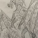 Dragons and Creatures. Sketching project by Mia Matherly - 08.12.2021