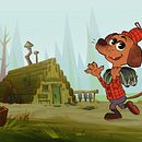 Salsichinha caçador. Traditional illustration, Set Design, and Character Design project by Carol Delavy Chagas - 08.13.2021