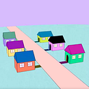 Bouncy Houses. Animation, 2D Animation, and 3D Animation project by Gabriela Altschuler - 08.14.2021