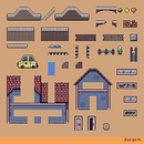 Mi Proyecto del curso: Creación de escenarios pixel art para videojuegos. Un proyecto de Animación 2D, Animación 3D, Videojuegos, Pixel art, Diseño de videojuegos y Desarrollo de videojuegos de Diego Ivan Martinez Acevedo - 15.08.2021