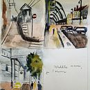 My project in Urban Landscapes in Watercolor course. Een project van  Beeldende kunst, Aquarelschilderen y  Architecturale illustratie van christinelames_1 - 17.08.2021