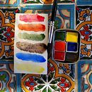 My project in Elaboration of Artisanal Watercolors course. Un projet de Artisanat, Beaux Arts, Peinture, Aquarelle, DIY , et Théorie des couleurs de Ольга - 10.08.2021